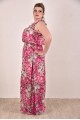 Розовое платье 0284-2