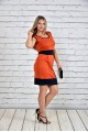Оранжевое платье 0303-3