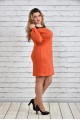 Оранжевое платье 0324-2