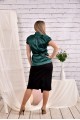 Зеленая блузка 0456-3 (юбка 0458-3 отдельно)