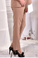 Бежевые строгие офисные брюки 030-3 (превосходно сочитаются с блузкой 0565-3)