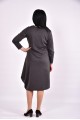 Темно-серое платье из трикотажа | 0582-3