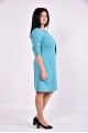 Голубое нарядное платье из костюмки | 0597-1