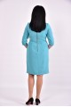 Голубое нарядное платье из костюмки | 0597-1