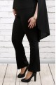 Черные трикотажные брюки | b037-1