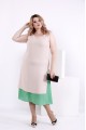 (56) Летнее розово-зеленое платье | 0837-2