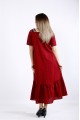 01096-1 | Длинное расклешенное платье бордо