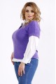01106-1 | Фиолетовая блузка из ангоры (на рубашке 01115-1 - отдельно) - последний 48р