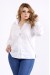 01115-1 | Белая универсальная блузка-рубашка