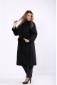t01268-2 | Удобное элегантное черное пальто из кашемира