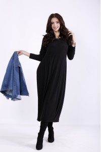 01299-1 | Черное длинное платье