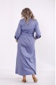 01501-2 | Голубое длинное платье с поясом