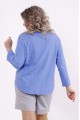 01509-1 | Голубая льняная рубашка