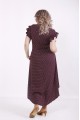 01554-1 | Бордовое платье в горох - последний 54р.