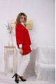 01636-3 | Костюм: белая блузка и красная кофта
