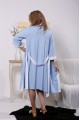 01641-2 | Голубой домашний костюм: халат и ночная рубашка