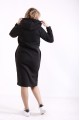 01676-2 | Черное теплое спортивное платье на флисе