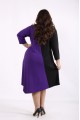 01719-1 | Черно-фиолетовое комбинированное платье