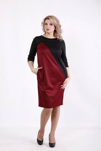 01721-2 | Черно-бордовое платье