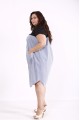 01854-1 | Платье-рубашка в синюю полоску