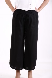 b099-2 | Черные брюки из льна