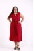 01871-1 | Бордовое платье с поясом