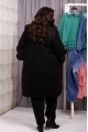 t01967-2 | Черное кашемировое пальто с утеплением